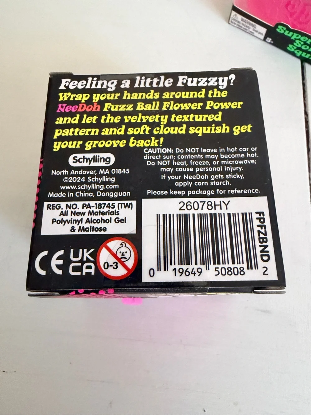Authentic Needohs! Pink Fuzz Ball & Nice Cube Set